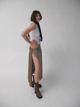 Load image into Gallery viewer, Camel Drape Skirt
